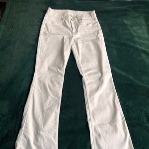 White Aerie Vacation Pants, Flared Denim SZ medium